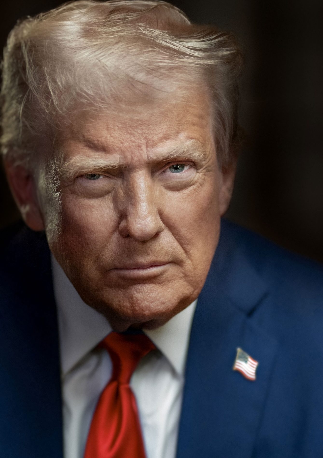 President Donald J. Trump at the Resolute Desk in the Oval Office